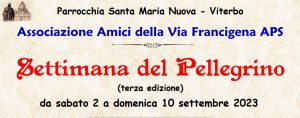 settimana pellegrino 2023