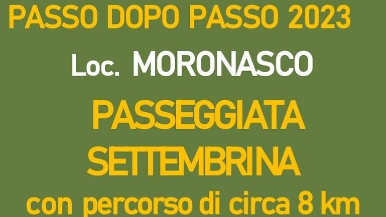Passo dopo Passo Il giro del Moronasco a Fiorenzuola