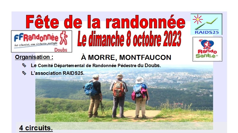 logo Fête de la Randonnée pédestre le dimanche 8 octobre 2023