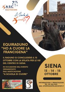 locandina equiraduno Ho a cuore la Francigena