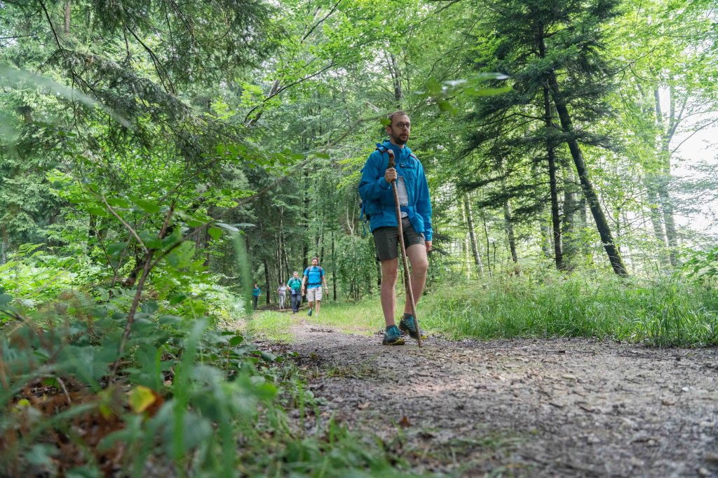 Camminare sotto la pioggia Via Francigena France