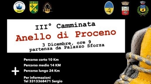 logo III camminata anello di proceno dicembre 2023